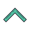 Collapse Arrow arrow, direction, indicator, pointer, upgrade, move, expand, upwards, arrpw, aroow, arror, simple arrow, arroq