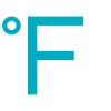 fahrenheit symbol, science, flat color