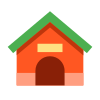 dog house, animals, pets, color