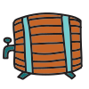 Wooden Beer Keg beverage, drink, storage, wooden, wood, bar, drum, container, beer, alcohol, vine, liquid, jug, preserve, tank, barrel, keg, pub, booze, brewery, brewing, fermentation, brewed, beer bar, ale, cask, chilled beer, beer mug